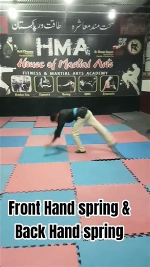 Front handspring and Back Hand spring practice #backhandspring #handbalance #handposition #gymnast