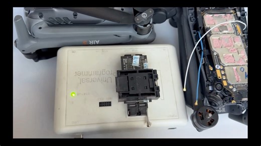 无人机芯片级维修工具编程器的使用示范：RT809H UFIbox Easyjtag Mipi等#无人机培训 #无人机维修#大疆无人机维修