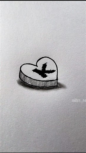 𝐍𝐢𝐥𝐲𝐚 | 𝐏𝐨𝐫𝐭𝐫𝐚𝐢𝐭 𝐀𝐫𝐭𝐢𝐬𝐭 on Instagram: "How to drawing 3d love shape @nilya_artist_ . . . . #3dart #3ddrawing #arts #nilya_artist_ #sketch #learntodraw"
