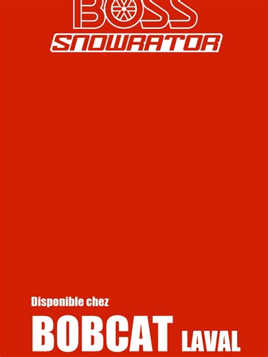 BOSS SNOWRATOR SRMAG disponible chez nous. #snowrator #SRMAG #boss #bobcatlaval #bobcat