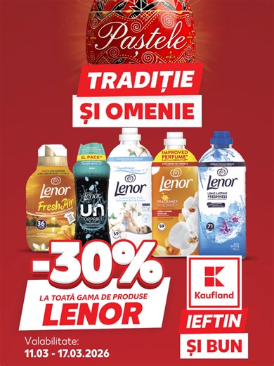 Reduceri de Paște la produsele Lenor