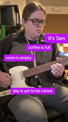 Peaceful jamz on the partscaster telecaster. #coffee #teacher #guitar #jamtrack #telecaster