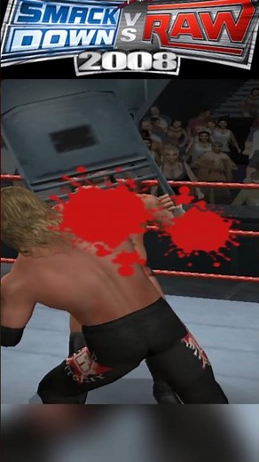 Edge vs CM Punk Blood Match 😱 WWE 2008 Brutal Fight #shorts #wwe