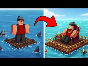 Comecei com 1 Tábua e Construí uma MANSÃO FLUTUANTE!