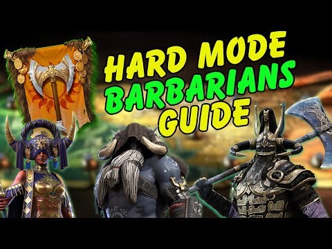 Barbarians Hard Mode 1-21 FULL GUIDE | How to 3★ Every Stage & Trial |Raid Shadow Legends