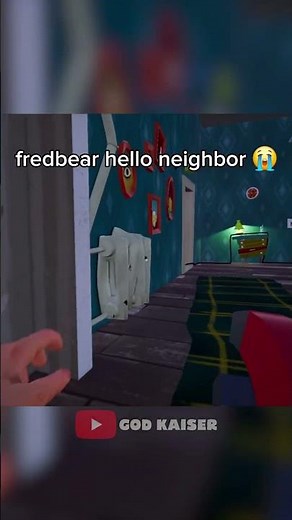 Fredbear Hello Neighbor Mod #fnaf #scary #gaming