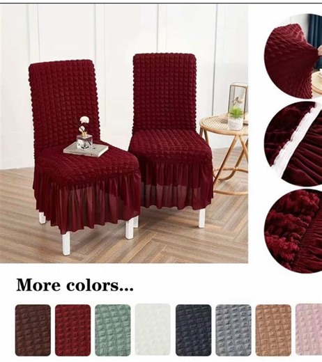 Elegant French Style Chair Cover with Skirt