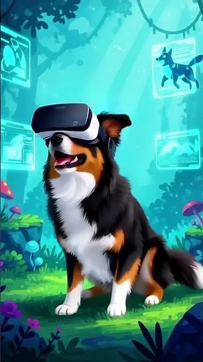 Unbelievable! 🐶 Dog Wearing VR Goggles Explores a Futuristic Digital World 🌐 | Funny 4K Adventure