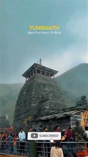 Tungnath Temple 🔥 Highest Shiva Mandir 🏔️ #Shorts