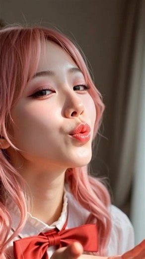 可愛い女の子のソフトなキス顔特集💋