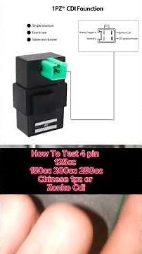 How To Test A 125cc To 250cc 4 Pin CDI XPRO LIFAN SSR ⚡️