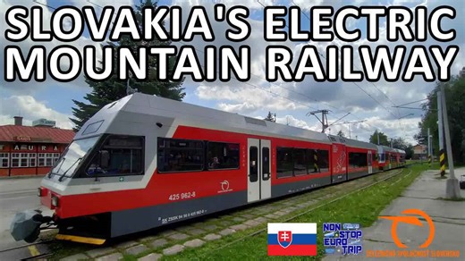 The scenic High Tatra electric mountain railway in Slovakia