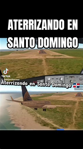 Aterrizando en Santo Domingo 🇩🇴✈️ #santodomingo #republicadominicana #geofs #msfs2024 #aviation