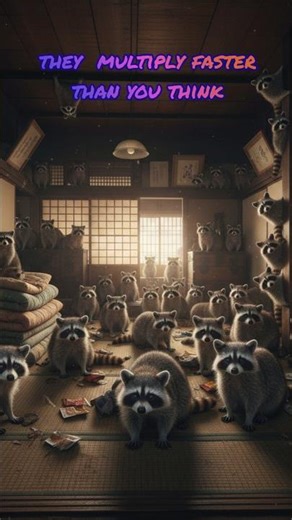 The Raccoon Population Explosion is Real 📈#Shorts