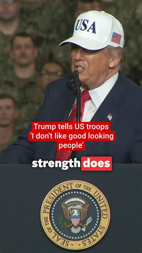 Trump tells US troops ‘I don’t like good looking people’ | Independent US