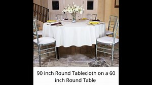 LinenTablecloth 108-Inch Round Satin Tablecloth Black