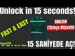 Unlock Keypad Bunker Doors & Laptops Fast & Easy in 15 Seconds – Delta Force Tips & Tricks (TR/ENG)