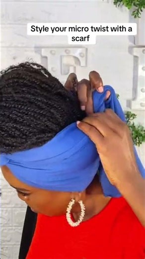 How to Style your micro twist with the scarf