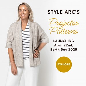 3.2K views · 4 comments |  Go greener this Earth Day with our new Projector Patterns – a paper-free, print-free way to sew your favourite styles. From today, all new release PDF patterns will now receive a projector file format too – making it easier to sew sustainably, one stitch at a time. Explore our growing range of projector-ready patterns, and start your next make with the planet in mind. Sew smarter with Style Arc. | Style Arc sewing patterns | Facebook