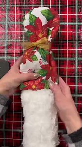 You are never going to believe what we did with these oven mitts and a ceiling fan duster all from Dollar Tree! #gnomeandbackyard #holidaydecor #dollartreechristmas #dollartreefinds #dollartreediy #dollartree #dollartreecrafts | Gnome & Backyard