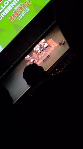 Phones weren't supposed to be used but I had to sneak Chevy Chase doing his signature meltdown rant from National Lampoon's Christmas Vacation! Sound on! It was so amazing seeing him live. He is still hilarious. Can't believe he is 82 years old. What a great night! | Erin Marcus