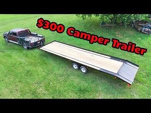 Building a Shipping Container trailer. 32' Flat deck from an old camper