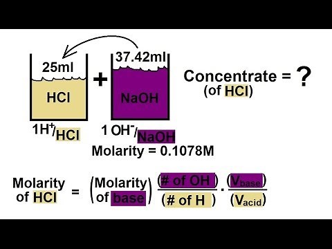 Chemistry - Acid-Base Titration in Chemical Equations (33 of 38) : Ex 1