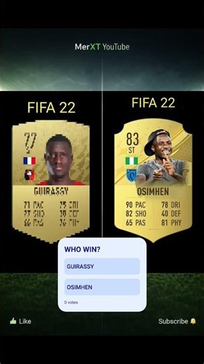 Evolution of Osimhen vs Guirassy Cards ⚡ #fc26 #fut #gaming