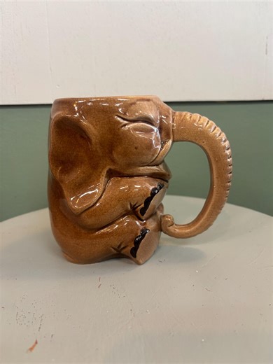 Large Vintage Elephant Cup, Mug. Occupied Japan Ceramic, Pottery, Trunk Handle - Etsy
