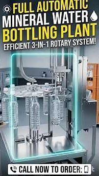 Mineral water bottle filling and capping machine, rotary bottle filling and capping machine