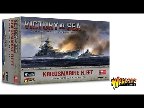 Victory at Sea - Warlord Games Kriegsmarine Starter Fleet and Bismarck Unboxing and close ups