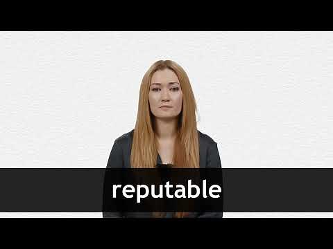How to pronounce REPUTABLE in American English
