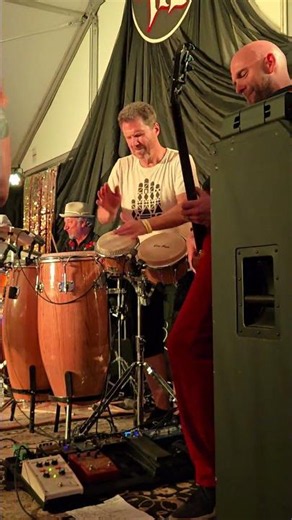 Percussion w Slippery People (Talking Heads tribute) #gonbops #bongos #alexacunasig