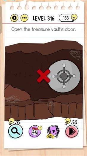 Brain test level 316 solution