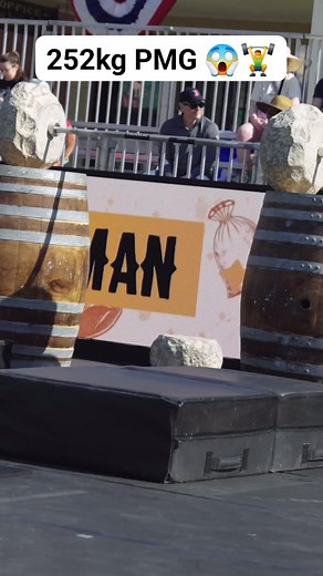 252kg Flintstone Press WR executed by Lucas Hatton at World's strongest man was EPIC!!!! | Man Beast Strongman Events