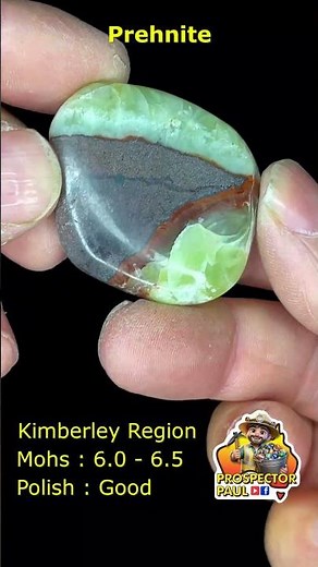 Identifying & Polishing Rocks No. 22 - PREHNITE #crystals #rockhounding #minerals #gemstone