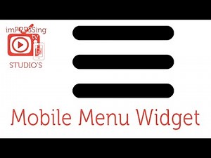Mobile menu site Widget Adobe Muse©