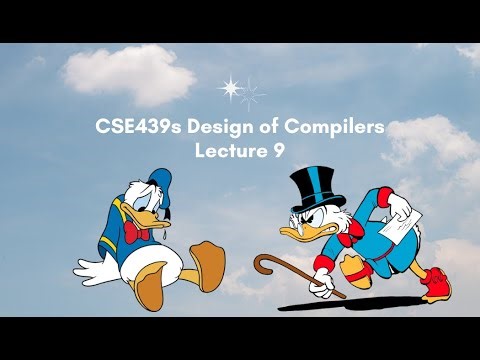 [CSE439s] Design of Compilers , Lecture 9, Dr. Sahar, Fall 2025