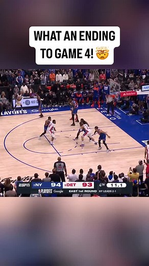 Knicks hold on to win Game 4 in Detroit to put them on the verge of Round 2! #Knicks #NYK #NBA | Concrete City Sports