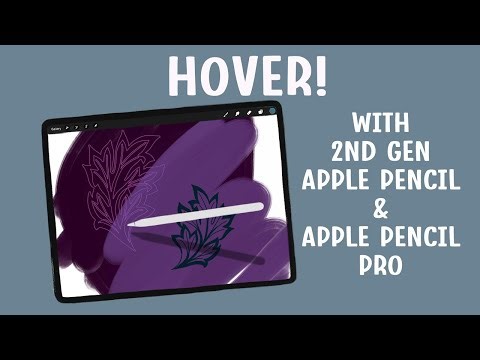 Using Hover and Cursor Outlines in Procreate with Apple Pencil 2 and Apple Pencil Pro