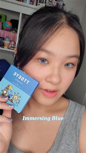 Changing my eye color👁 Trying TTDEYE colored contacts!✨️ ‪@ttdeye‬ #contactlenses