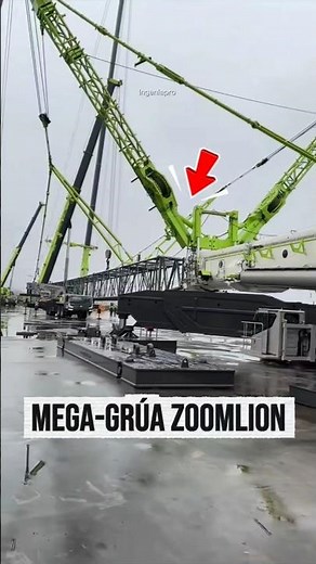 ⚠️ La máquina rodante de $6 MILLONES que levanta edificios 🏗️ (Mega-Grúa Zoomlion)