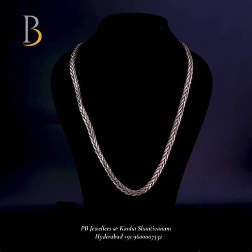 92.5 Sterling Silver Thick Woven Chain 22 Inch #jewelry