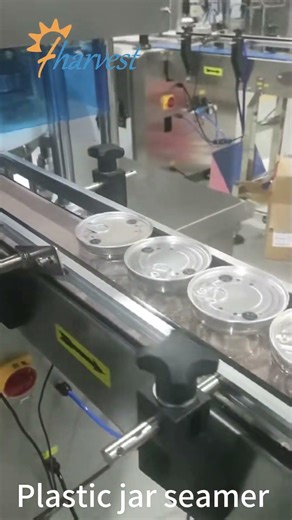 Plastic Jar Seamer Machine,Auto Plastic Can Sealing Machine for Sauce,Nuts,Pickles Sealer Factory