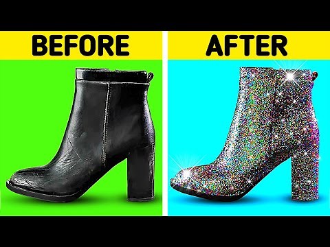 CREATIVE WAY TO UPGRADE YOUR SHOES || Shoe Making Process by 5-Minute DECOR!