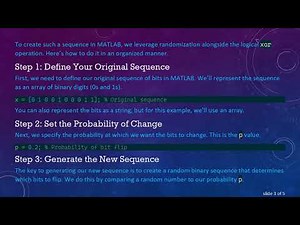 Create a Random Sequence with a Desired Probability of Differences from Another Sequence in MATLAB