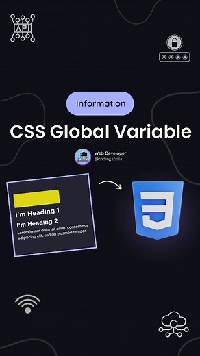 Stella • Coding • HTML • CSS • JAVASCRIPT on Instagram: "CSS Global Variables Explained With Animation 🥰 Global variables are known as custom properties or CSS variables. 🧠 🔥 In CSS, you can define and use custom variables with the `:root` selector to store and reuse values for various design properties. ☠️ They are defined using the `:root` pseudo-class and can be used throughout the stylesheet. 🧑‍💻 Basic Syntax - :root { --main-color: red; --margin: 20px; --padding: 15px; --animation-dura