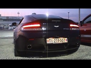 Aston Martin V12 Vantage SOUND - Start and Rev
