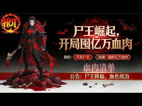 ✨【强推】《尸王崛起，开局囤亿万血肉》第1~90集末日降临前半月，林东重生觉醒10亿立方米储物空间，疯狂屠宰万头牲口、变卖资产囤积亿万血肉他将是首批丧尸#穿越 #末世 #异能 ##动态漫画# 漫野推文