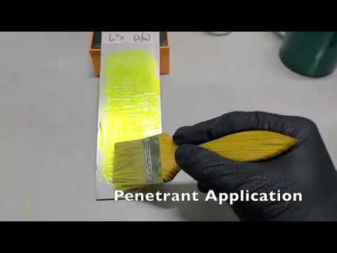 Fluorescent Penetrant Testing PT inspection